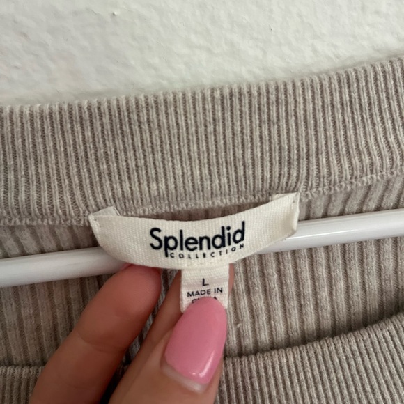 Splendid Rumi Ribbed Set Heather Oatmeal - Picture 10 of 10